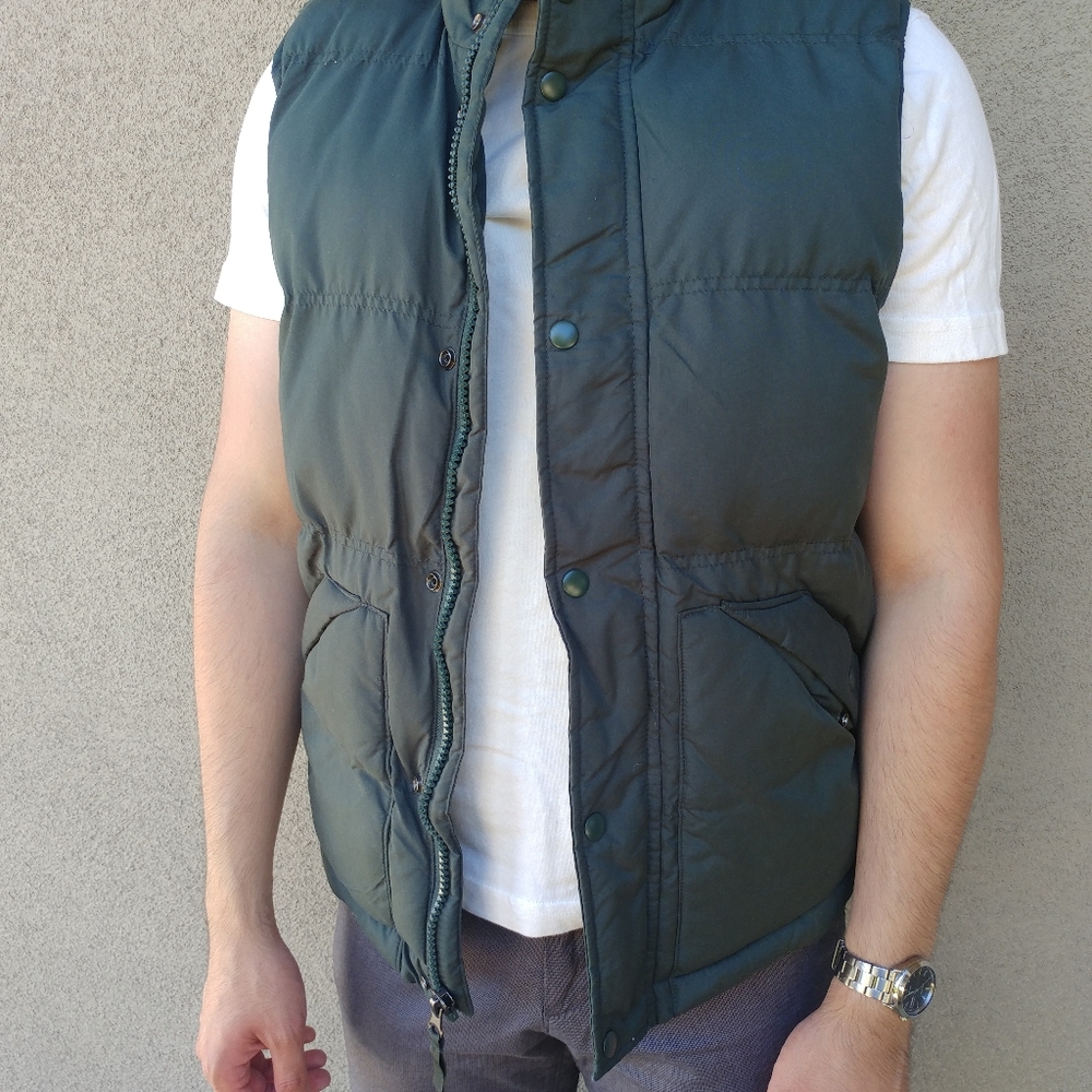 St. John's Bay Puffer Vest (Green) - S